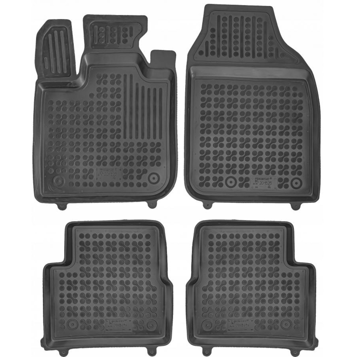 Gummimattor Fiat 500e II från 2020 (electric version (BeV))