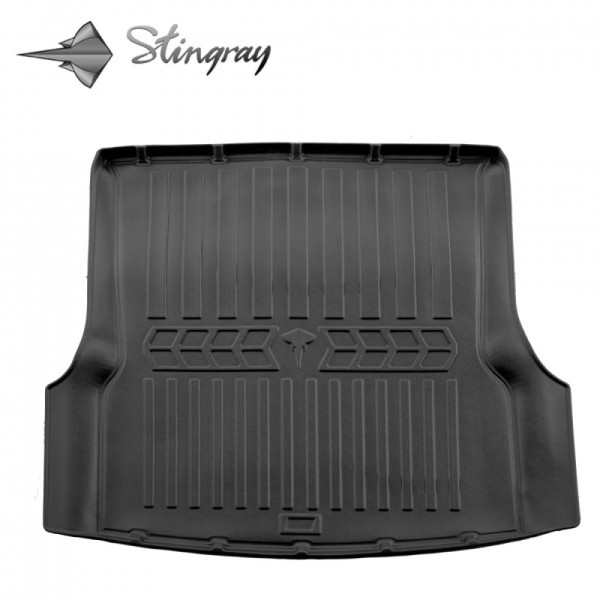 Gummi 3D bagagerumsmatta TESLA Model S 2012-2021 (rear trunk 5 seats) / 6050071 / högre kanter