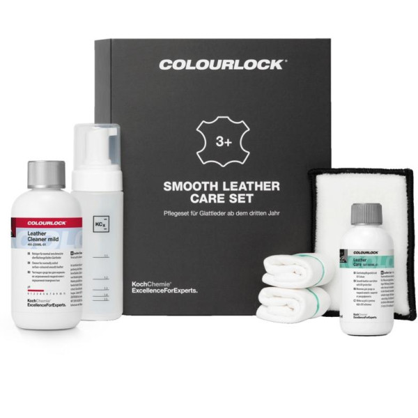 KOCH CHEMIE Colourlock Smooth Leather Care Set, Lädervårdsset för slätt läder