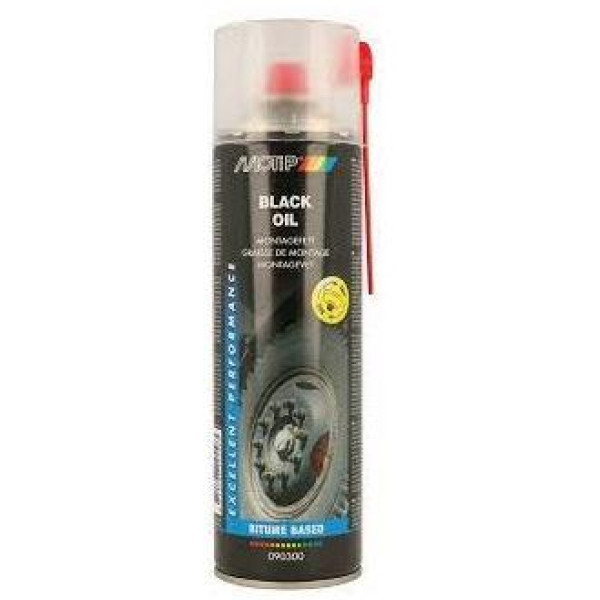 MOTIP Black Oil, svart gängsmörjmedel, 500 ml