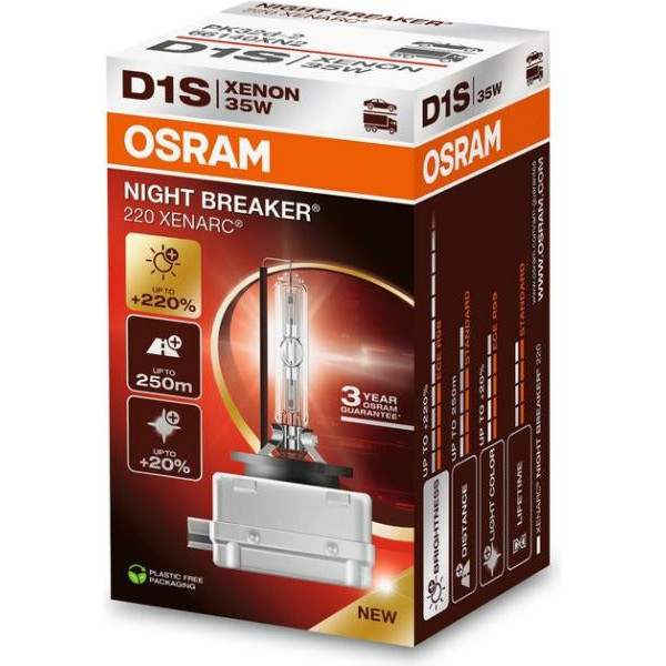 OSRAM Xenarc Night Breaker +220%, Billampa, D1S 35W, 1 st OSRAM Xenarc Night Breaker +220%, Billampa, D1S 35W, 1 st