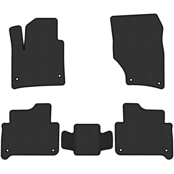 Polymer EVA golvmattor Audi Q7 I 5 platser 2005-2015
