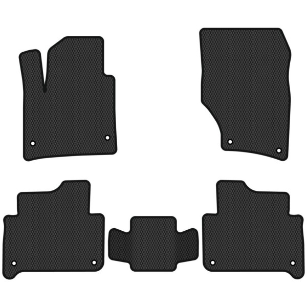 Polymer EVA golvmattor Audi Q7 I 7 platser 2005-2015