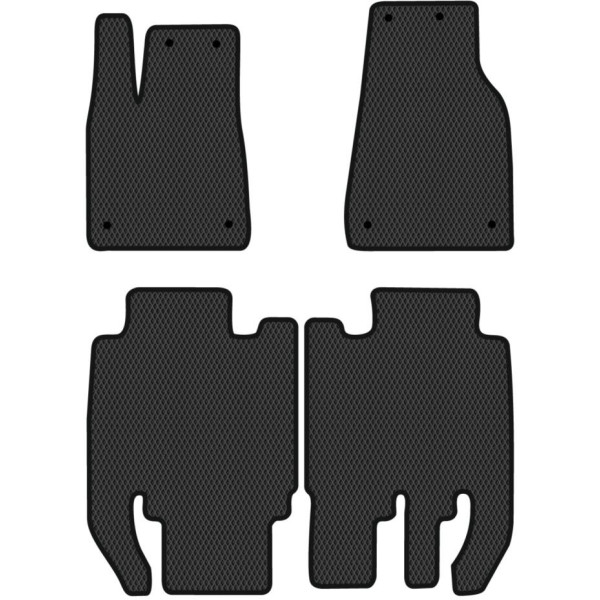 Polymer EVA golvmattor Tesla Model X 5 platser från 2015