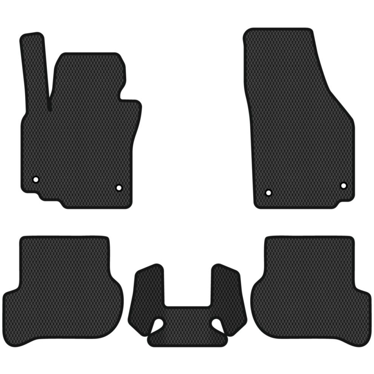 Polymer EVA golvmattor Volkswagen Golf V Plus Facelift 2008-2014