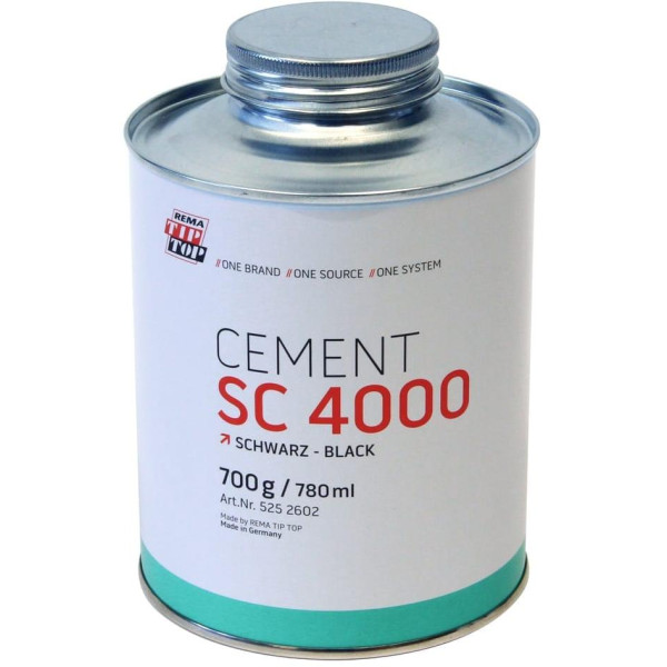 REMA Cement SC 4000 BLACK, lim, svart, 700g/780ml