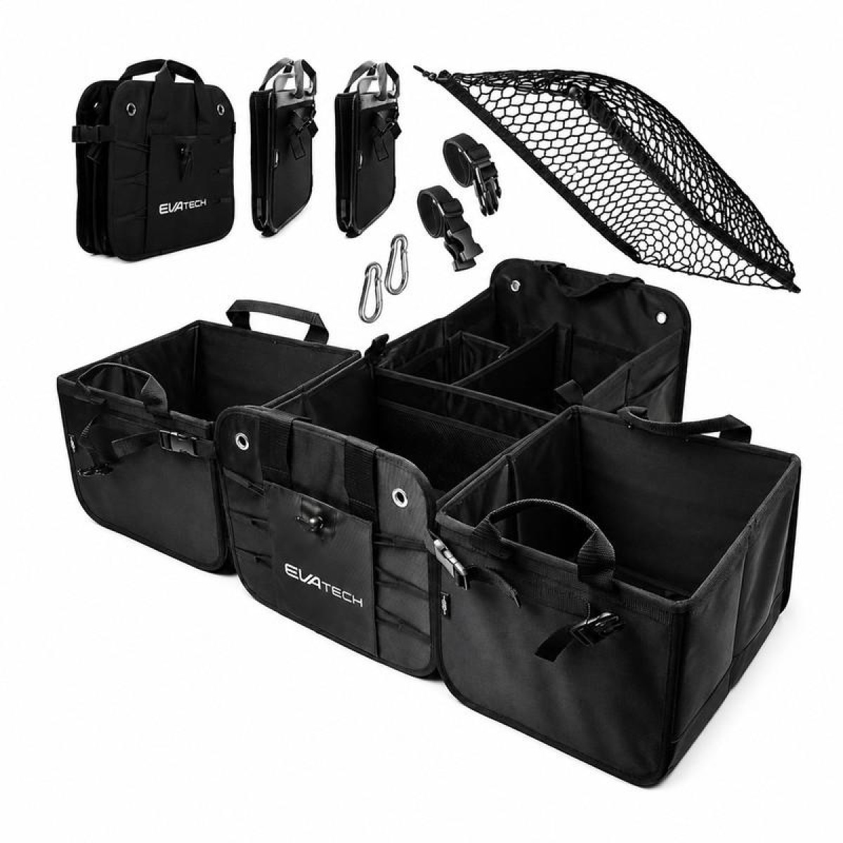 Hopfällbar Bagageutrymmesorganisator 2 Plus Froze EVAtech 60×37×32 cm